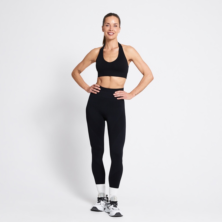 Halter sports bra "The halterneck top" Black-Black